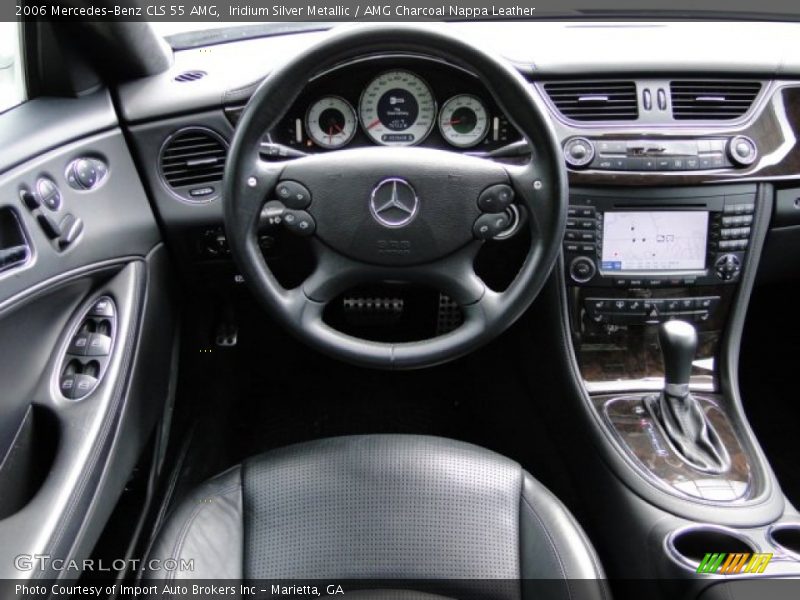 Iridium Silver Metallic / AMG Charcoal Nappa Leather 2006 Mercedes-Benz CLS 55 AMG