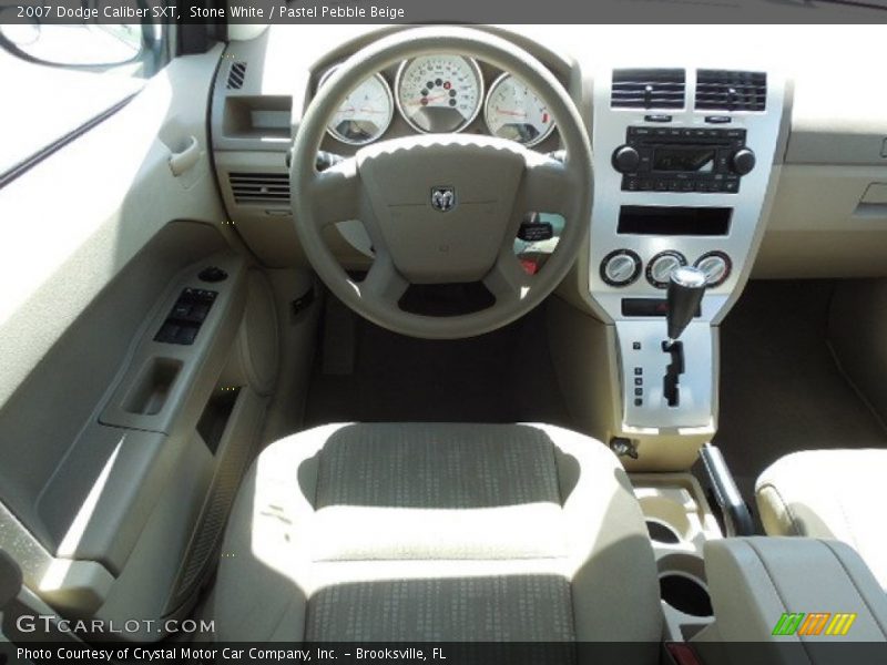 Stone White / Pastel Pebble Beige 2007 Dodge Caliber SXT