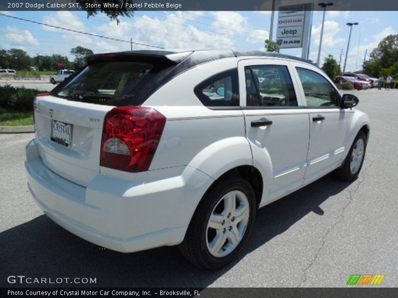 Stone White / Pastel Pebble Beige 2007 Dodge Caliber SXT