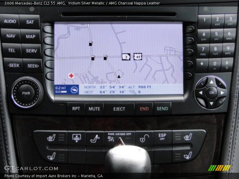 Iridium Silver Metallic / AMG Charcoal Nappa Leather 2006 Mercedes-Benz CLS 55 AMG