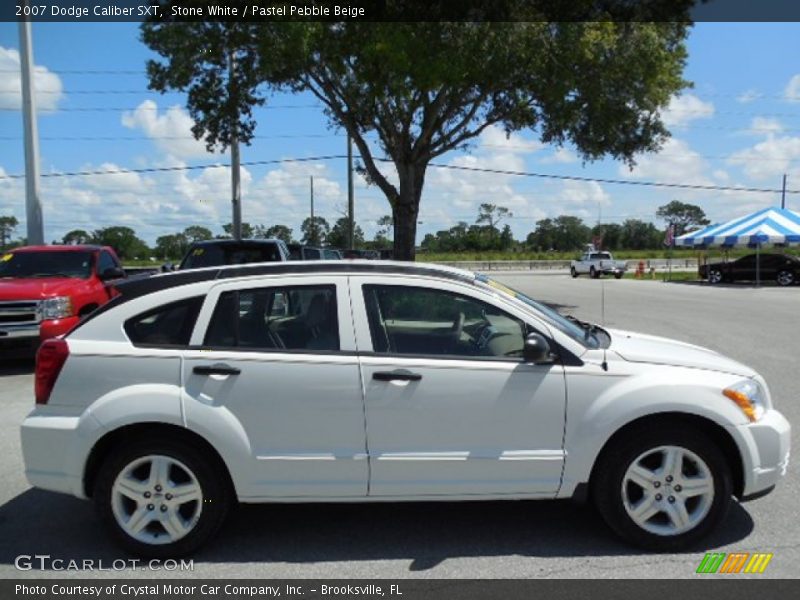 Stone White / Pastel Pebble Beige 2007 Dodge Caliber SXT