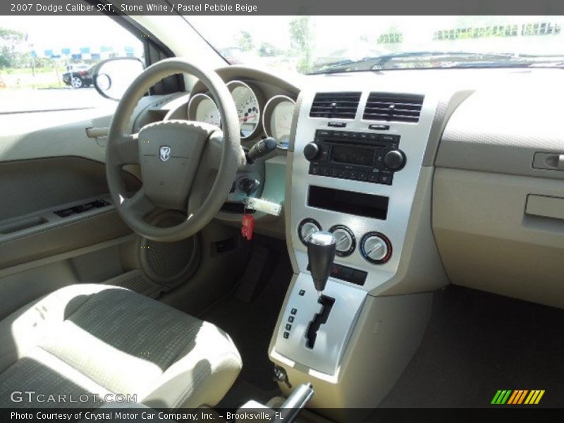 Stone White / Pastel Pebble Beige 2007 Dodge Caliber SXT