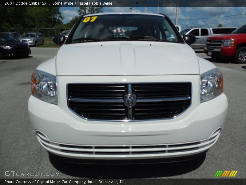 Stone White / Pastel Pebble Beige 2007 Dodge Caliber SXT
