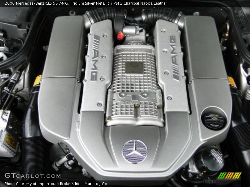 Iridium Silver Metallic / AMG Charcoal Nappa Leather 2006 Mercedes-Benz CLS 55 AMG