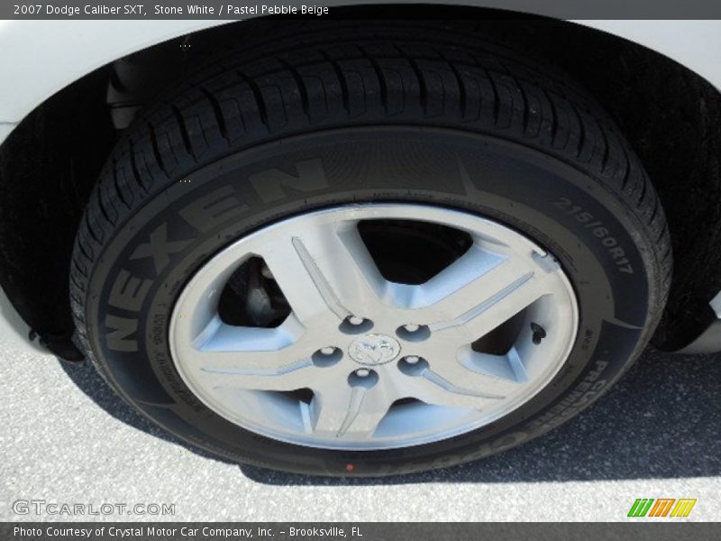 Stone White / Pastel Pebble Beige 2007 Dodge Caliber SXT