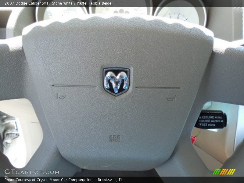 Stone White / Pastel Pebble Beige 2007 Dodge Caliber SXT