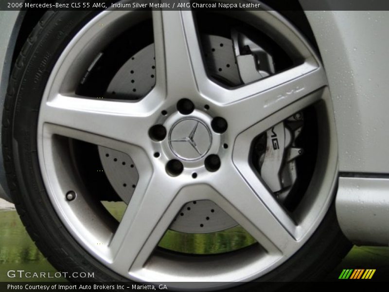 Iridium Silver Metallic / AMG Charcoal Nappa Leather 2006 Mercedes-Benz CLS 55 AMG