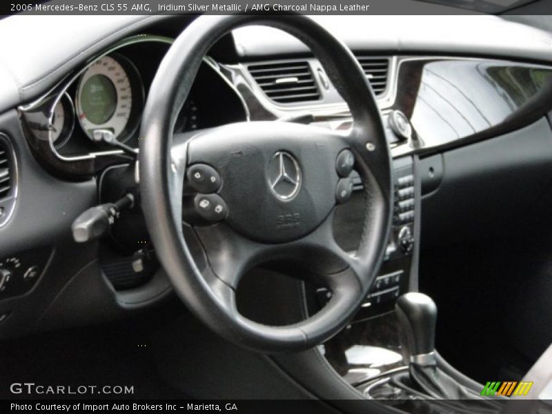 Iridium Silver Metallic / AMG Charcoal Nappa Leather 2006 Mercedes-Benz CLS 55 AMG