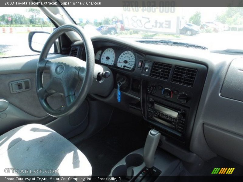 Super White / Charcoal 2003 Toyota Tacoma Xtracab