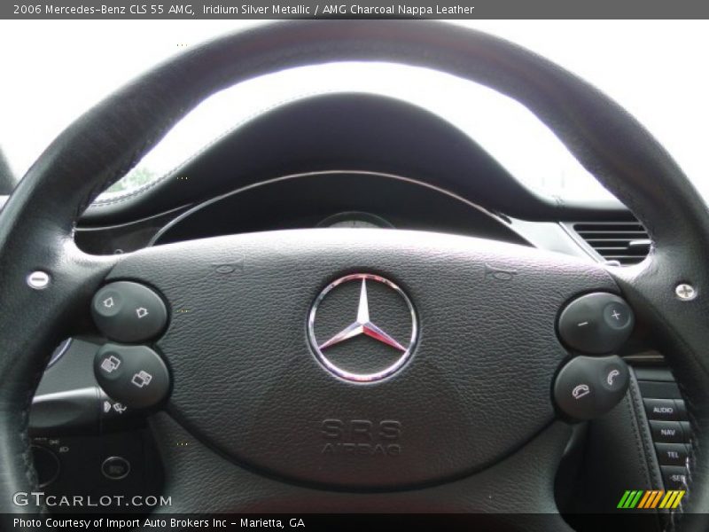 Iridium Silver Metallic / AMG Charcoal Nappa Leather 2006 Mercedes-Benz CLS 55 AMG