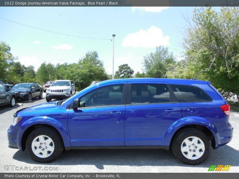 Blue Pearl / Black 2012 Dodge Journey American Value Package