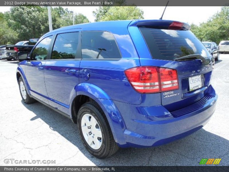 Blue Pearl / Black 2012 Dodge Journey American Value Package