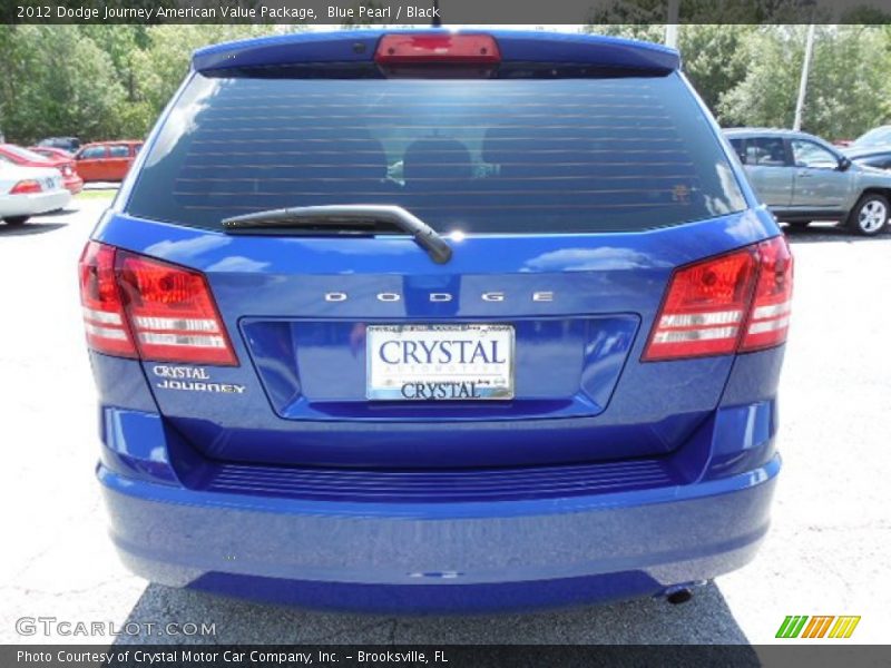 Blue Pearl / Black 2012 Dodge Journey American Value Package