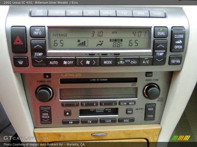 Millenium Silver Metallic / Ecru 2002 Lexus SC 430