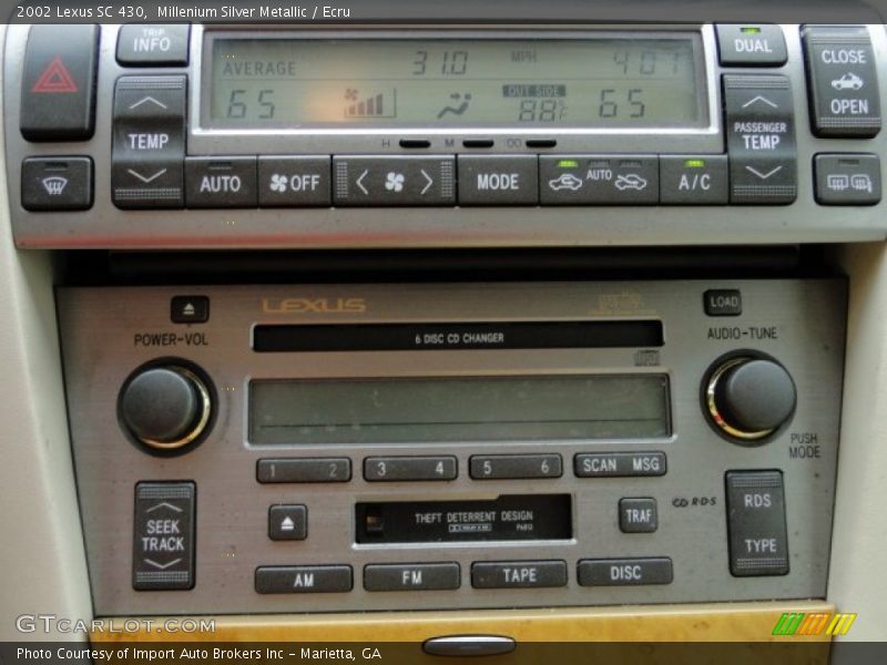 Millenium Silver Metallic / Ecru 2002 Lexus SC 430