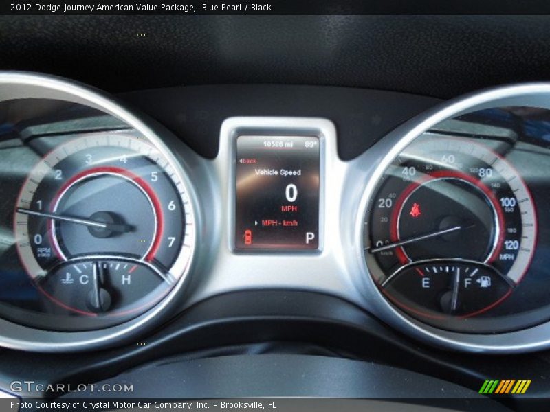 Blue Pearl / Black 2012 Dodge Journey American Value Package