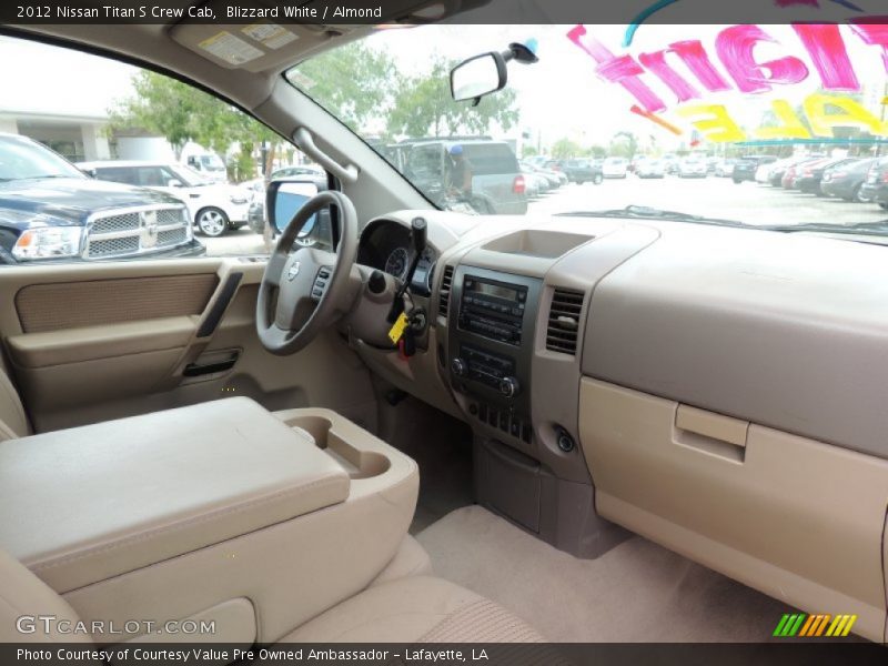 Blizzard White / Almond 2012 Nissan Titan S Crew Cab