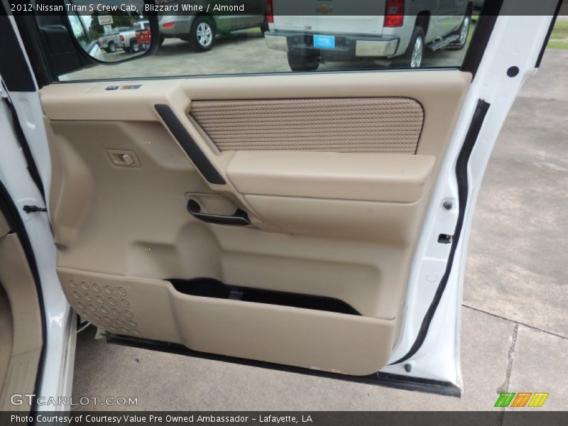 Blizzard White / Almond 2012 Nissan Titan S Crew Cab
