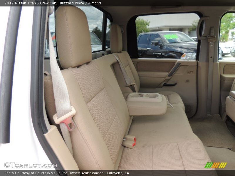 Blizzard White / Almond 2012 Nissan Titan S Crew Cab