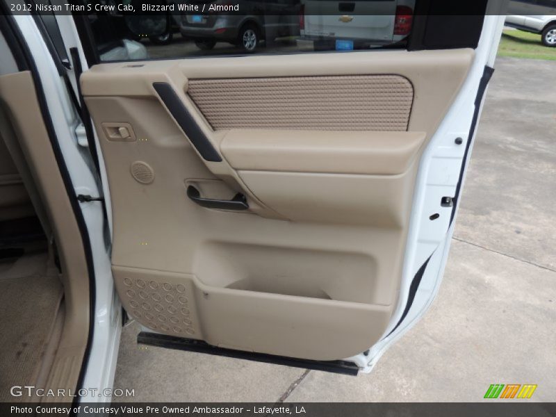 Blizzard White / Almond 2012 Nissan Titan S Crew Cab