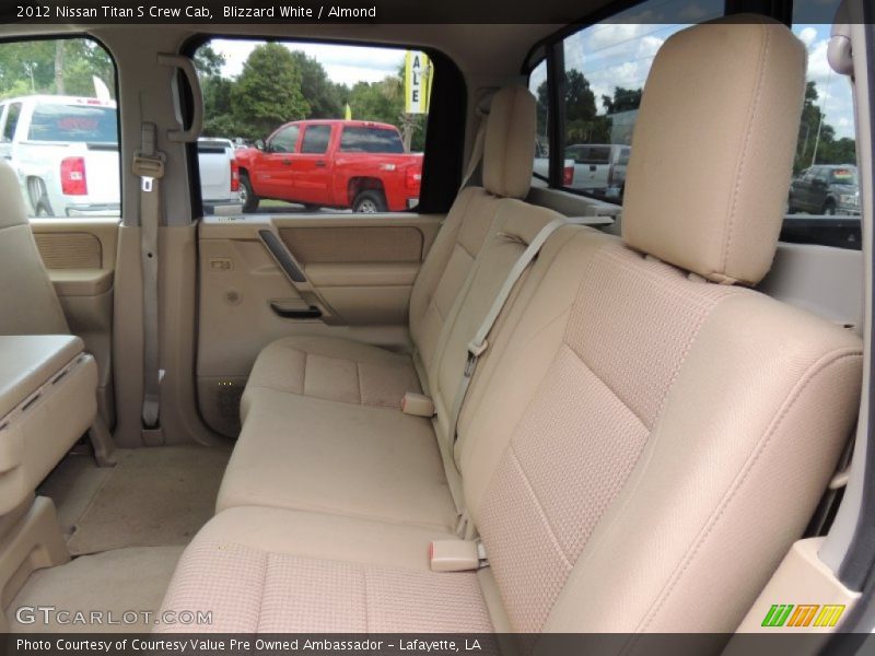 Blizzard White / Almond 2012 Nissan Titan S Crew Cab