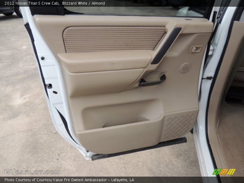 Blizzard White / Almond 2012 Nissan Titan S Crew Cab