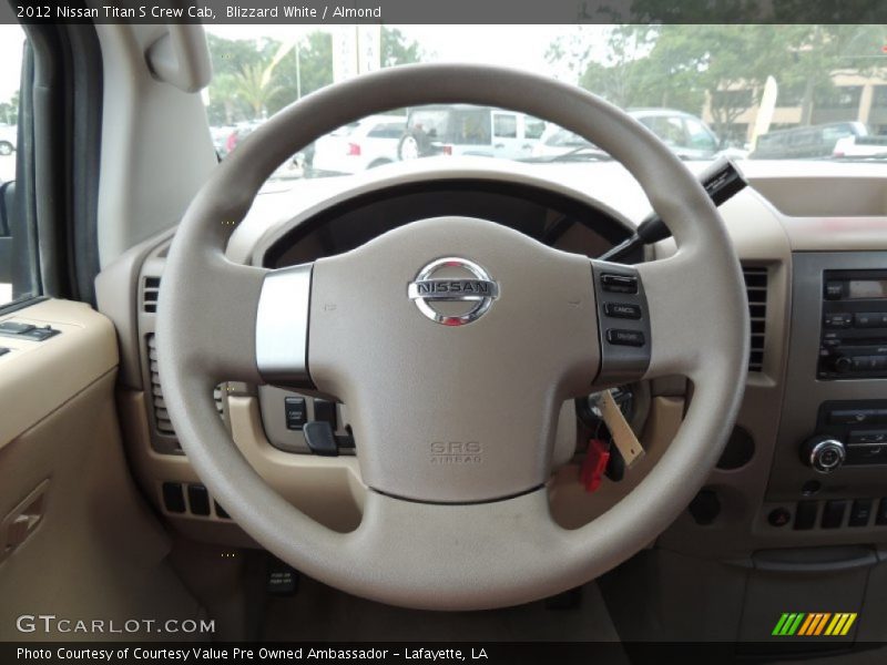 Blizzard White / Almond 2012 Nissan Titan S Crew Cab