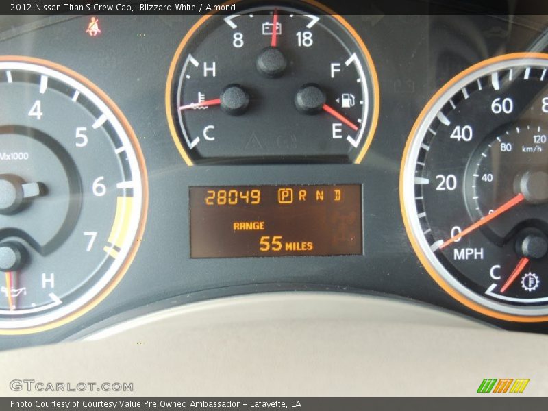 Blizzard White / Almond 2012 Nissan Titan S Crew Cab