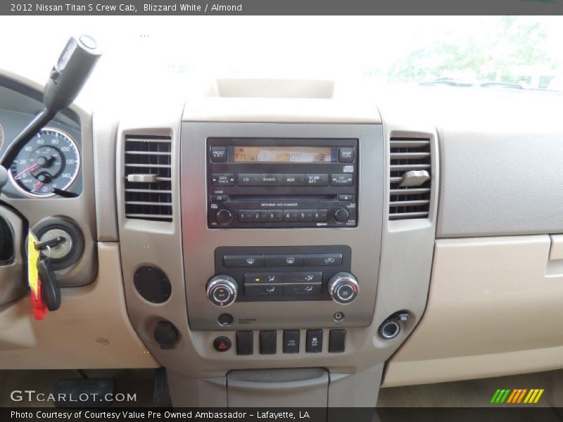 Blizzard White / Almond 2012 Nissan Titan S Crew Cab