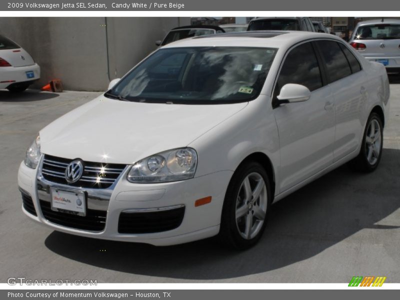 Candy White / Pure Beige 2009 Volkswagen Jetta SEL Sedan