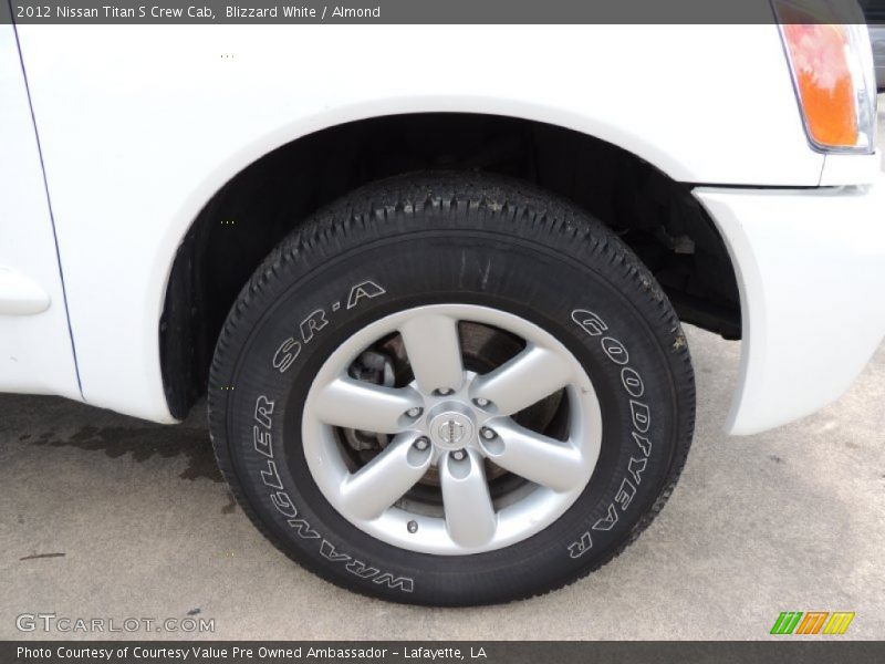 Blizzard White / Almond 2012 Nissan Titan S Crew Cab