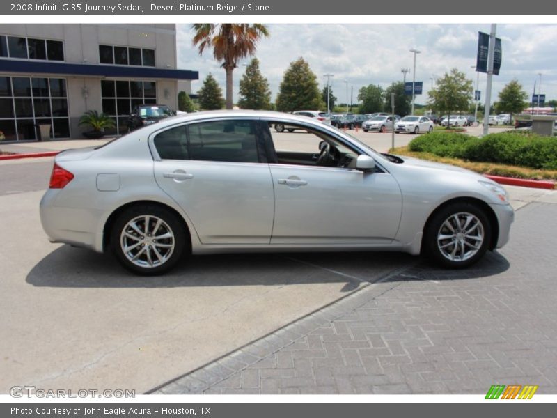 Desert Platinum Beige / Stone 2008 Infiniti G 35 Journey Sedan