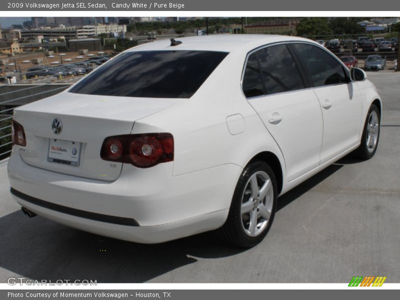 Candy White / Pure Beige 2009 Volkswagen Jetta SEL Sedan