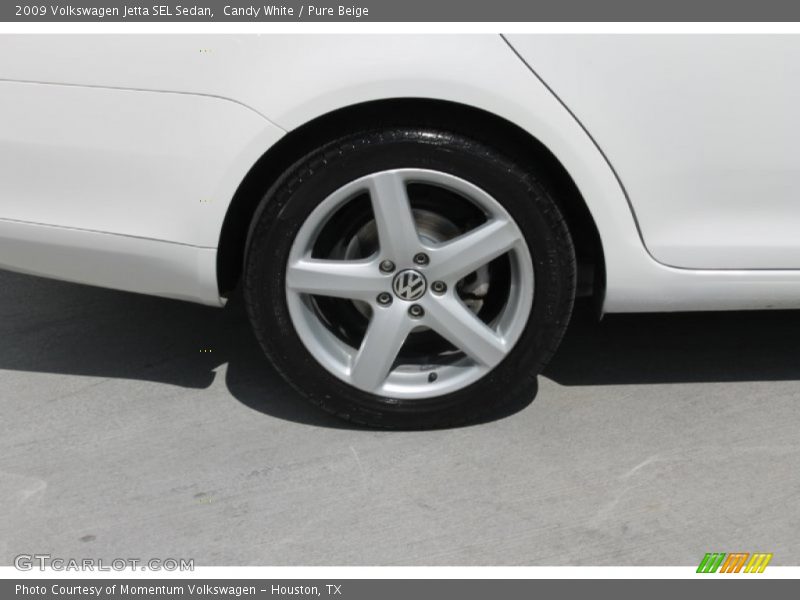 Candy White / Pure Beige 2009 Volkswagen Jetta SEL Sedan