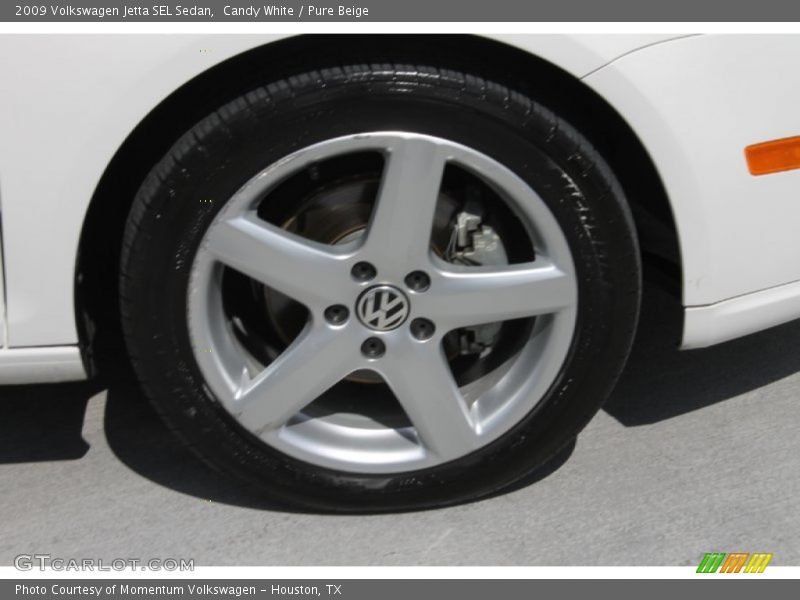 Candy White / Pure Beige 2009 Volkswagen Jetta SEL Sedan