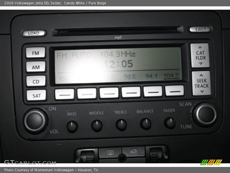 Candy White / Pure Beige 2009 Volkswagen Jetta SEL Sedan