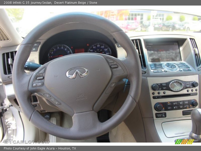 Desert Platinum Beige / Stone 2008 Infiniti G 35 Journey Sedan