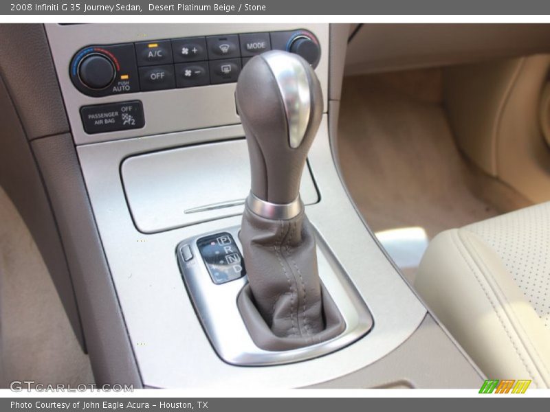 Desert Platinum Beige / Stone 2008 Infiniti G 35 Journey Sedan