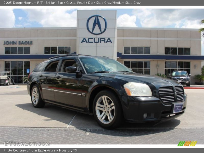 Brilliant Black Crystal Pearl / Dark Slate Gray/Medium Slate Gray 2005 Dodge Magnum R/T