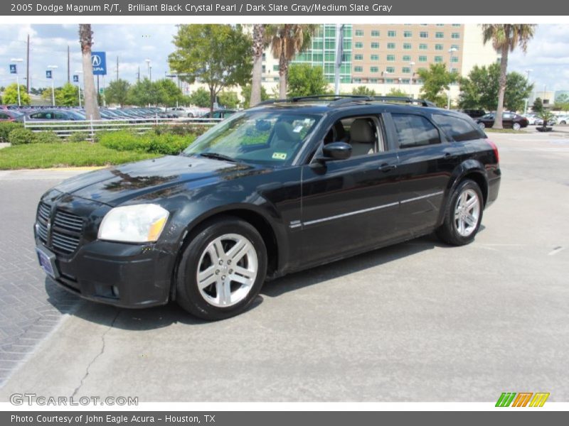 Brilliant Black Crystal Pearl / Dark Slate Gray/Medium Slate Gray 2005 Dodge Magnum R/T