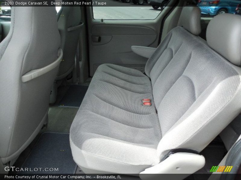 Deep Molten Red Pearl / Taupe 2003 Dodge Caravan SE