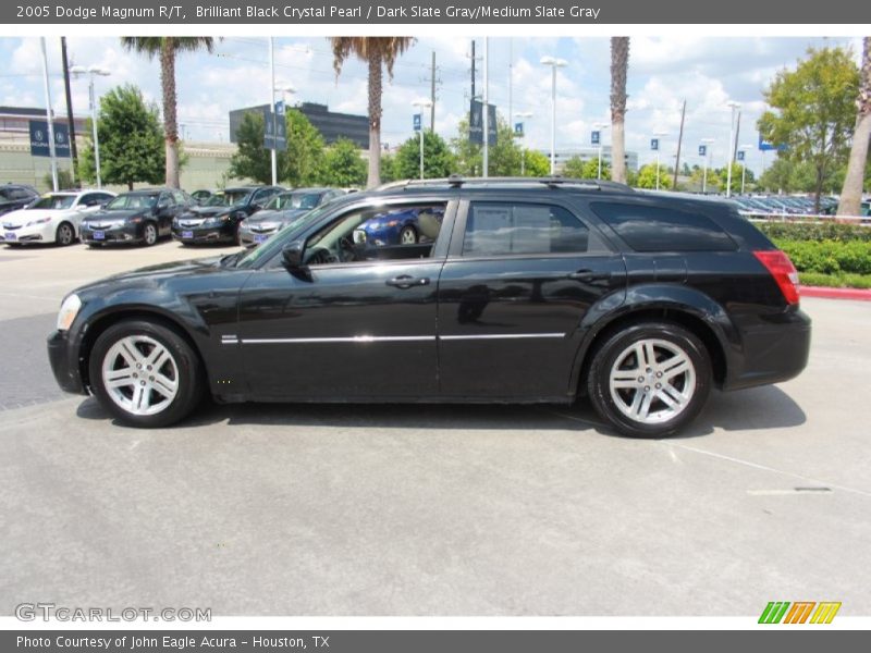 Brilliant Black Crystal Pearl / Dark Slate Gray/Medium Slate Gray 2005 Dodge Magnum R/T