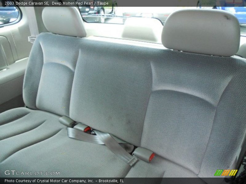 Deep Molten Red Pearl / Taupe 2003 Dodge Caravan SE
