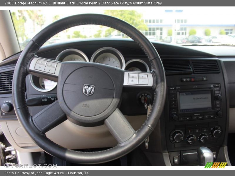 Brilliant Black Crystal Pearl / Dark Slate Gray/Medium Slate Gray 2005 Dodge Magnum R/T