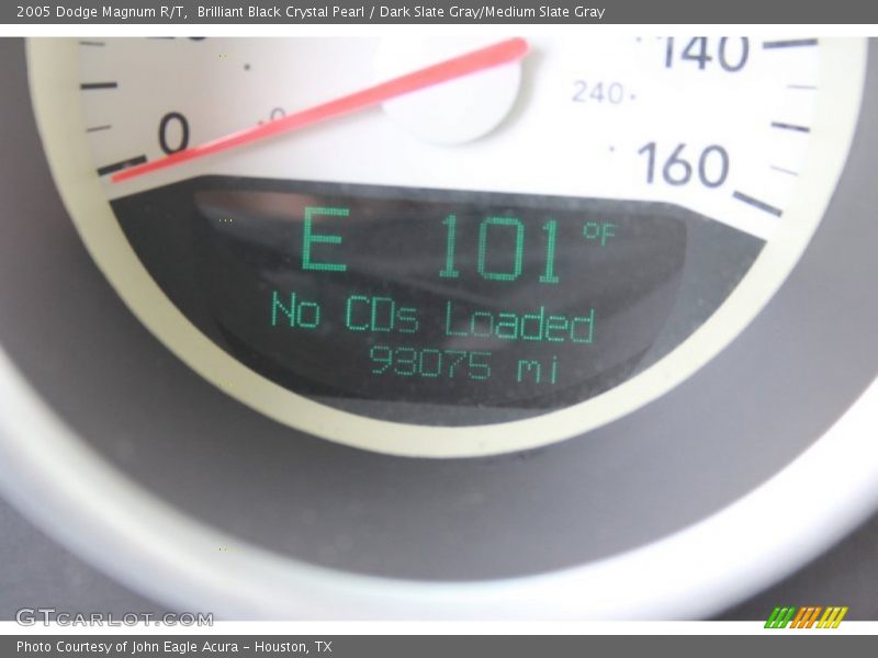 Brilliant Black Crystal Pearl / Dark Slate Gray/Medium Slate Gray 2005 Dodge Magnum R/T