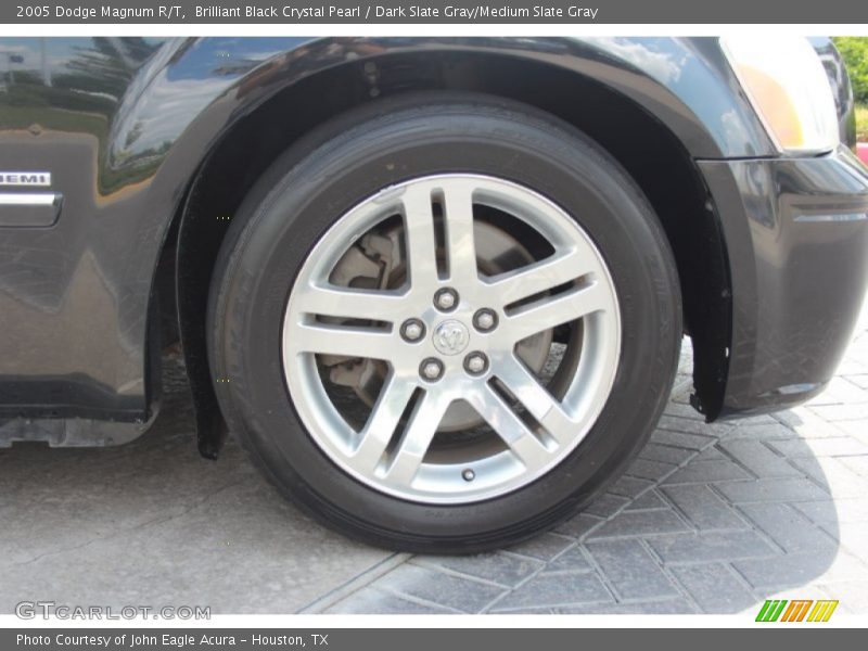 Brilliant Black Crystal Pearl / Dark Slate Gray/Medium Slate Gray 2005 Dodge Magnum R/T