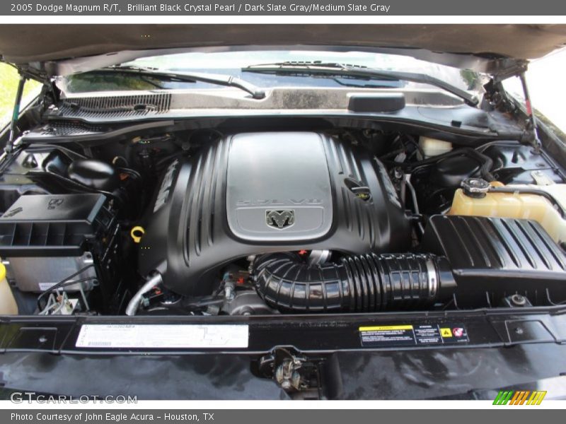 Brilliant Black Crystal Pearl / Dark Slate Gray/Medium Slate Gray 2005 Dodge Magnum R/T