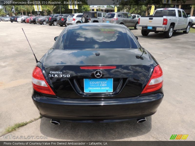 Black / Black 2007 Mercedes-Benz SLK 350 Roadster