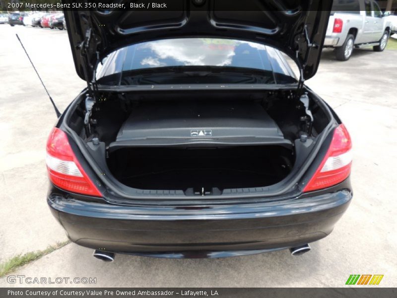 Black / Black 2007 Mercedes-Benz SLK 350 Roadster