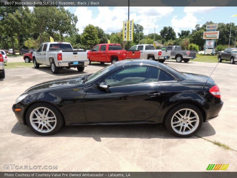 Black / Black 2007 Mercedes-Benz SLK 350 Roadster